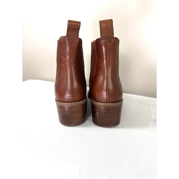 Crown Vintage Tawny Brown Tan Ankle Boots Women’s 9M Boho Western Cowgirl Staple - Picture 6 of 16